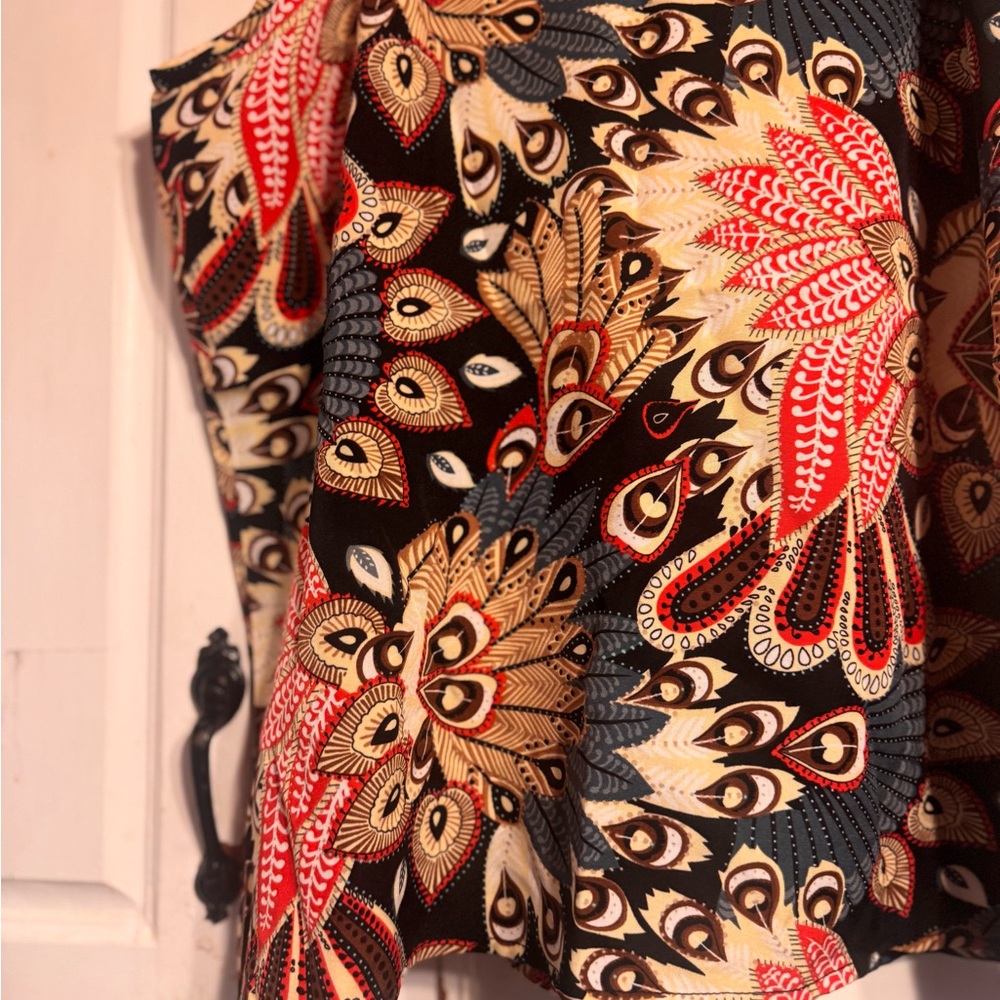 Multicolor Patterned Women's Top - Picture 2 of 4